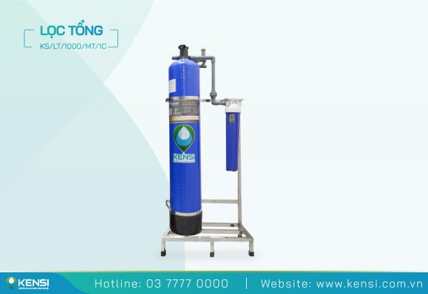 Hệ Thống Lọc Tổng 1 Cột FRP 1 m³/giờ | Điều Khiển Cơ